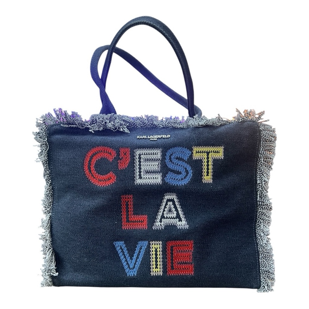 Karl Lagerfeld Multicolor C'est La Vie Tote Bag